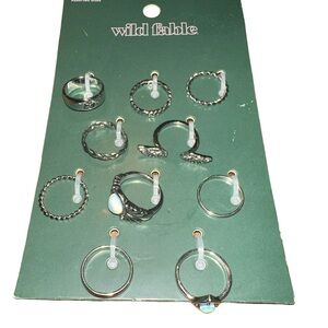 Wild Fable Pack of 10 stackable RINGS‎ about a NEW assorted sizes